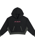 Women’s Colour Block Hoodie - Black/Pink