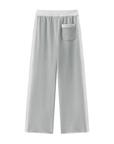 Women's Colour Block Raw Hem Sweatpants - Flower Gray/Pink
