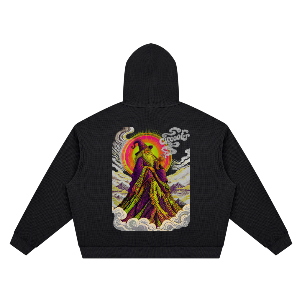 Circooler Waffle Wizard Hoodie, waffle knit detail