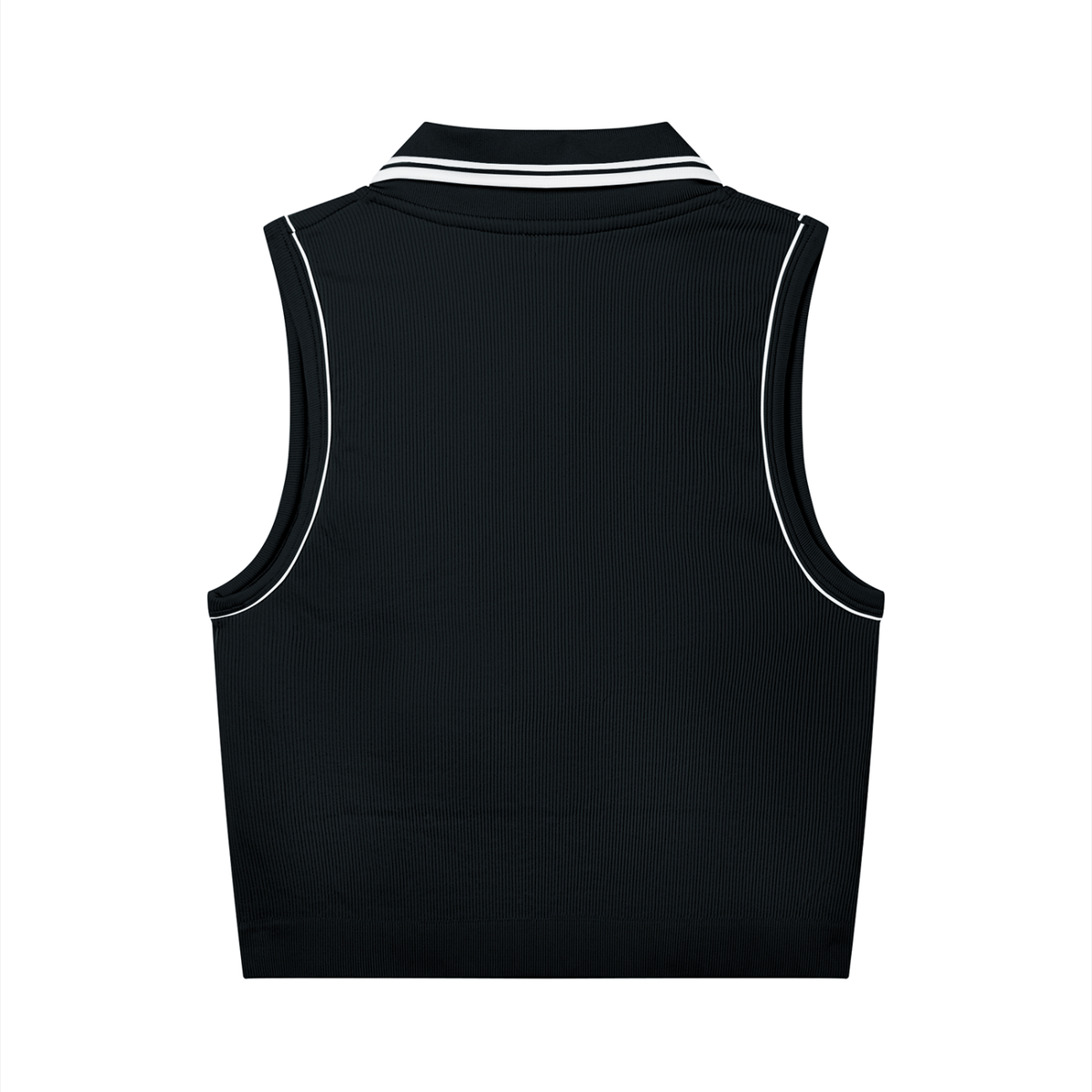 Women's Polo Yoga Tank Top Black/White