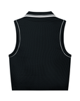 Women's Polo Yoga Tank Top Black/White
