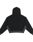 Women’s Colour Block Hoodie - Black/Pink