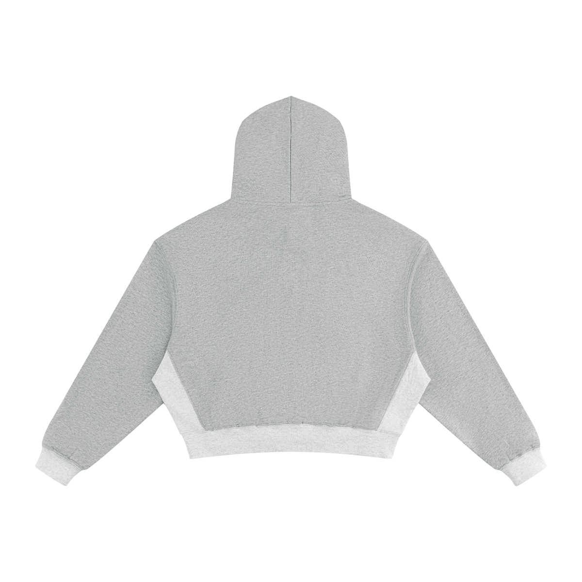 Women’s Colour Block Hoodie - Flower Gray/Pink